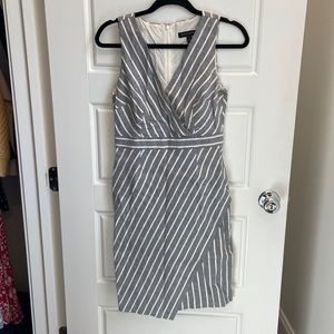 Banana Republic Blue and White Striped Dress